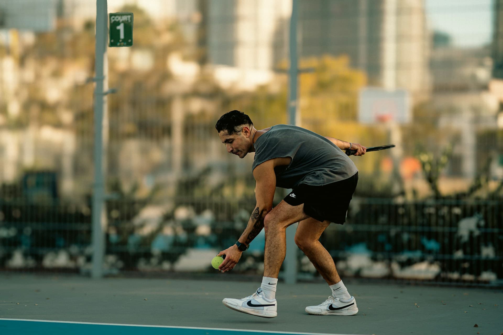 Pickleball serving technique
